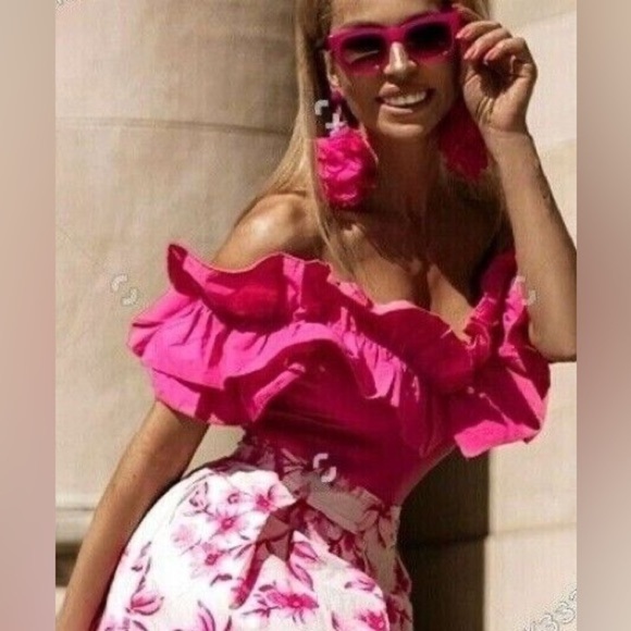 ZARA Ruffle Rib Bodysuit 0858/311 - Picture 9 of 12